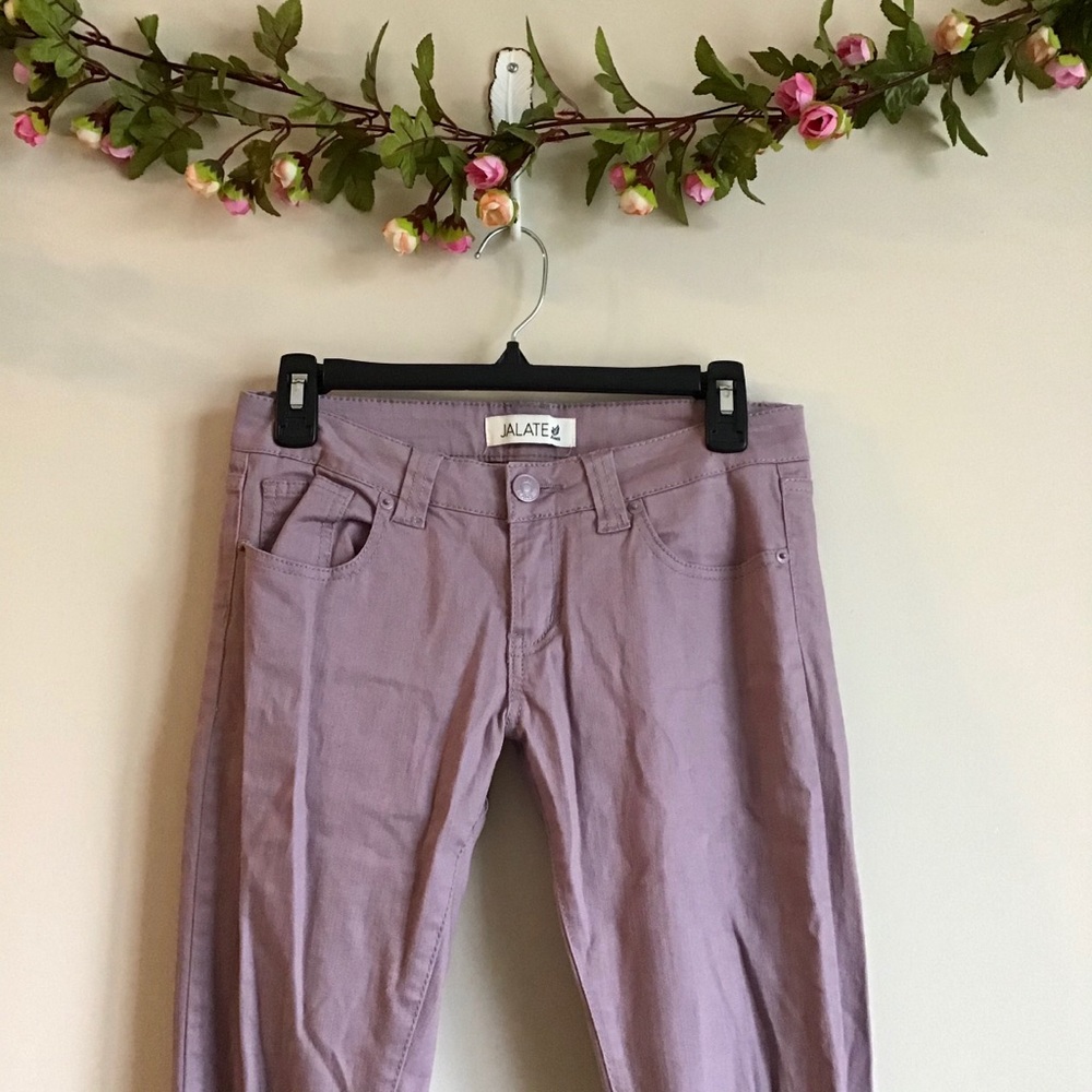 Jalate light purple lavender skinny jeans sz 3 - Picture 3 of 6